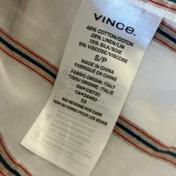 VINCE
TEXTURED STRIPE PULLOVER - OFF
WHITE - Picture 13 of 13